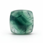Green Fluorite 1PC Small 7x7 MM Cushion Cabochon Green Pure semi Precious Precious Gemstone