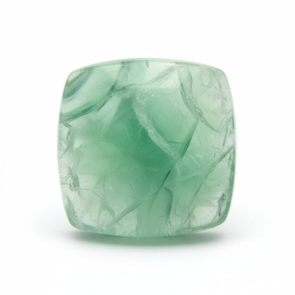 Green Fluorite 1PC Medium 9x9 MM Cushion Cabochon Green Brilliant semi Precious Loose Gems