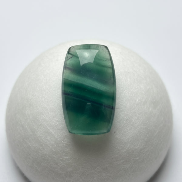 Green Fluorite 1PC Small 6x8 MM Emerald Cabochon Green Lustrous semi Precious Semi Precious Gemstone