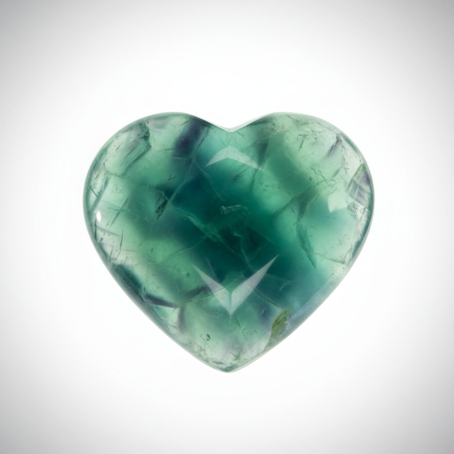 Green Fluorite 1PC Large 10x10 MM Heart Cabochon Green Genuine semi Precious Loose Gemstones