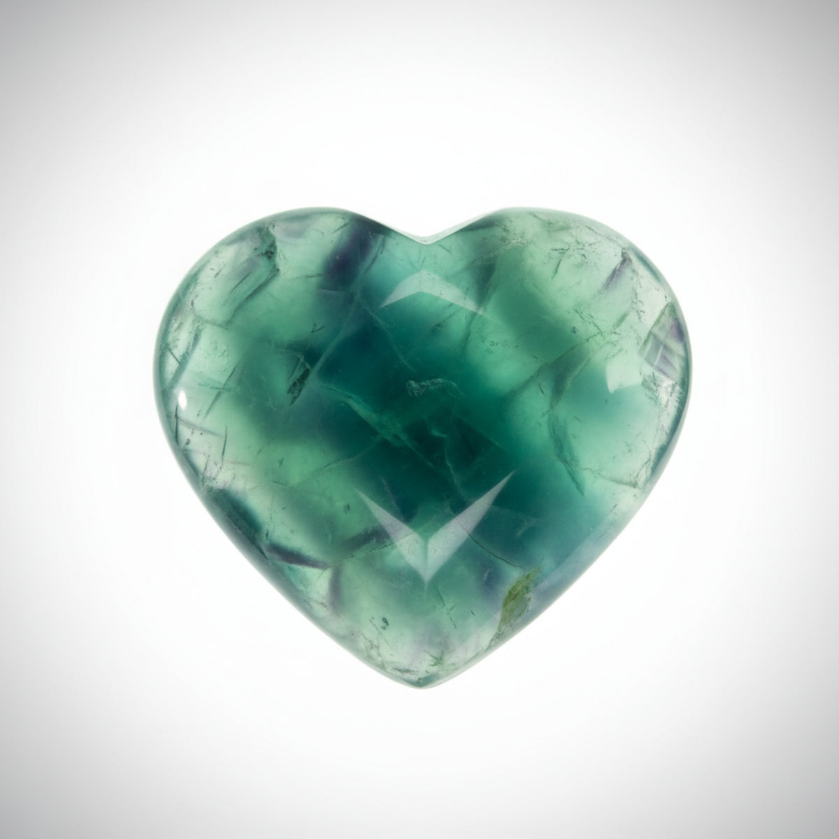 Green Fluorite 1PC Large 10x10 MM Heart Cabochon Green Genuine semi Precious Loose Gemstones
