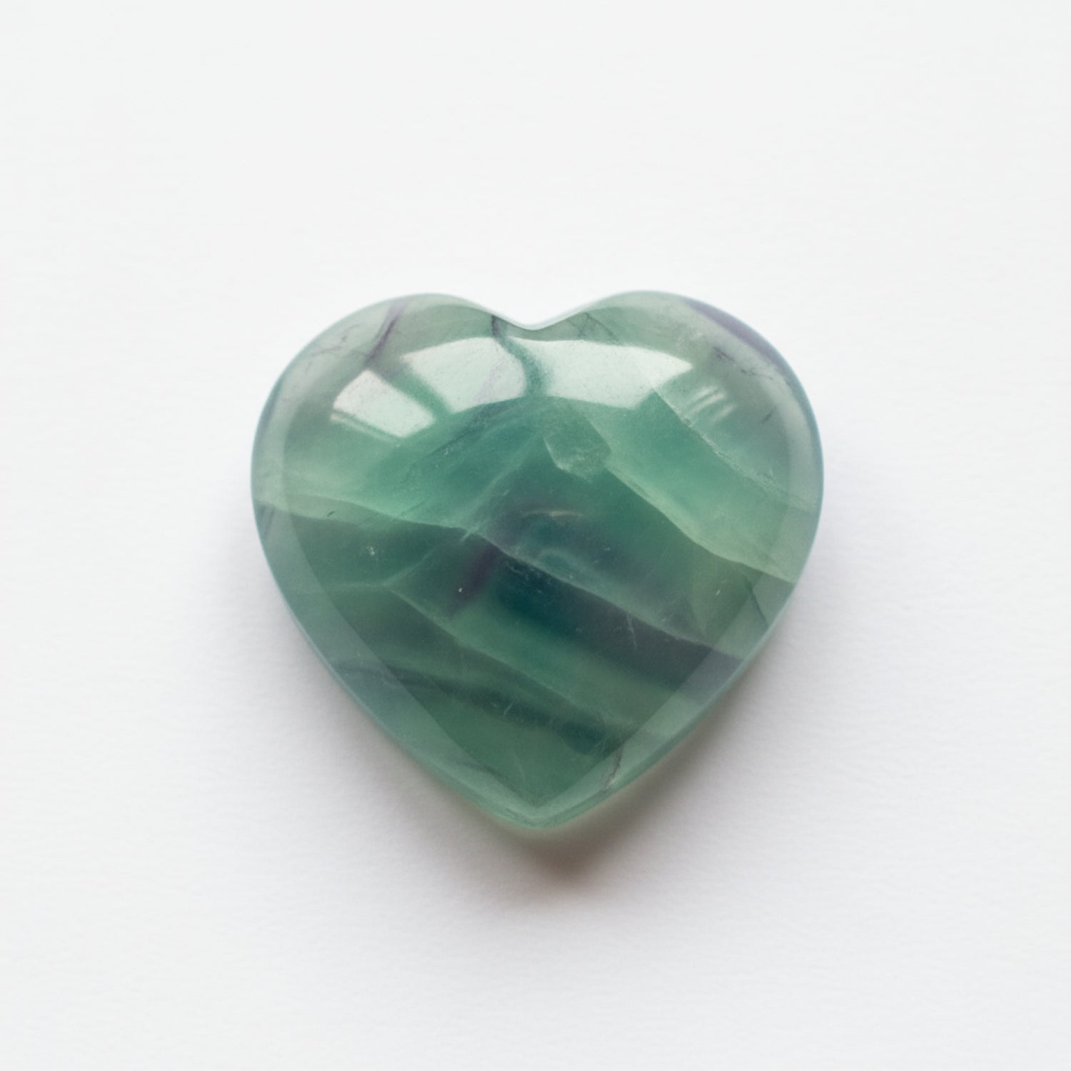 Green Fluorite 1PC Large 10x10 MM Heart Cabochon Green Genuine semi Precious Loose Gemstones