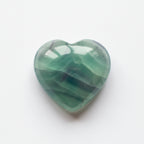 Green Fluorite 1PC Large 10x10 MM Heart Cabochon Green Genuine semi Precious Loose Gemstones