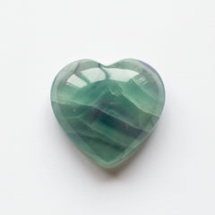 Green Fluorite 1PC Large 10x10 MM Heart Cabochon Green Genuine semi Precious Loose Gemstones