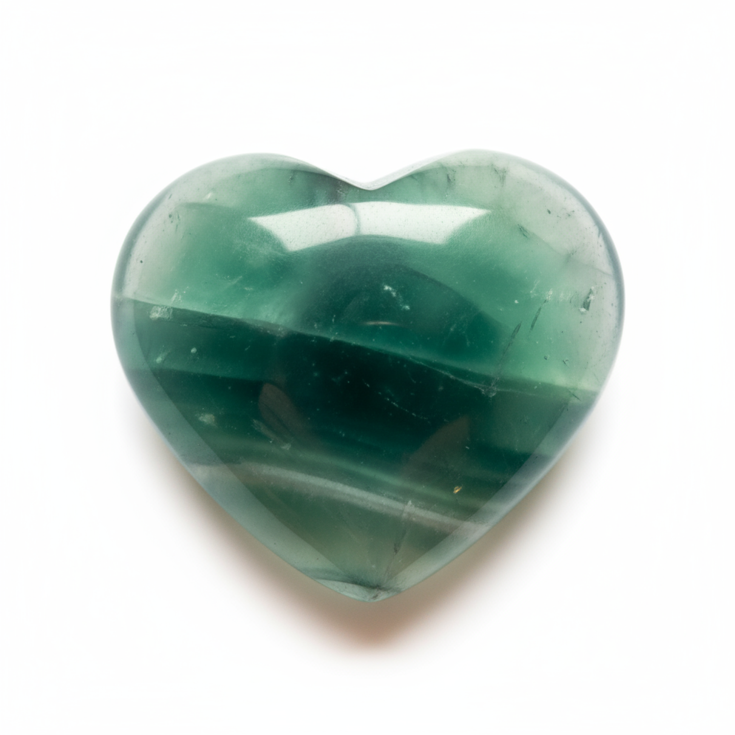 Green Fluorite 1PC Large 11x11 MM Heart Cabochon Green Superior semi Precious Semi Precious Gemstone Main image
