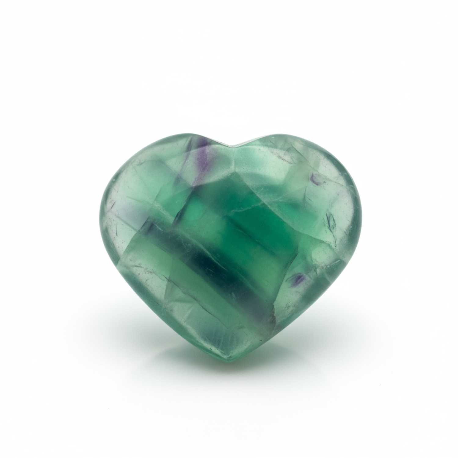 Green Fluorite 1PC Small 7x7 MM Heart Cabochon Green Fine semi Precious Gems メイン画像