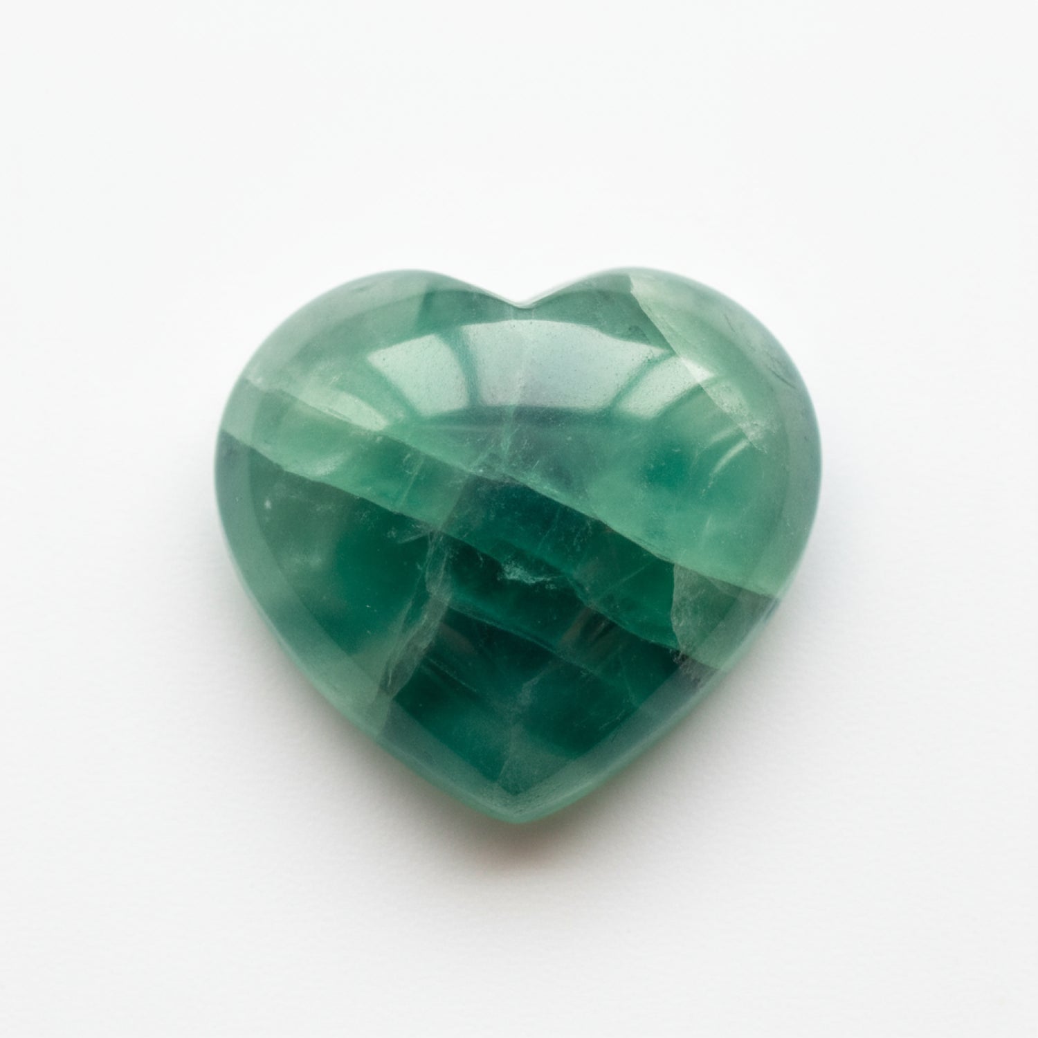 Green Fluorite 1PC Small 7x7 MM Heart Cabochon Green Fine semi Precious Gems