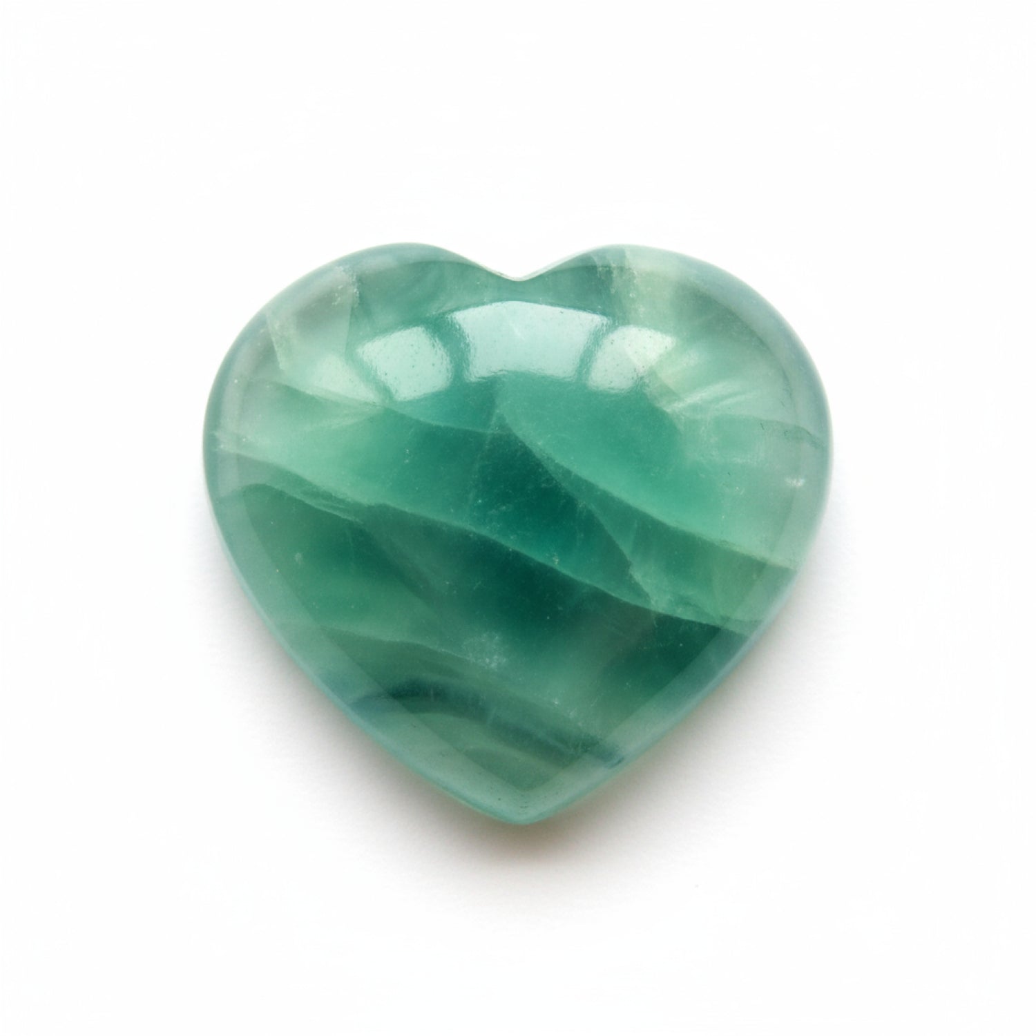 Green Fluorite 1PC Small 8x8 MM Heart Cabochon Green High-Quality semi Precious Loose Gems