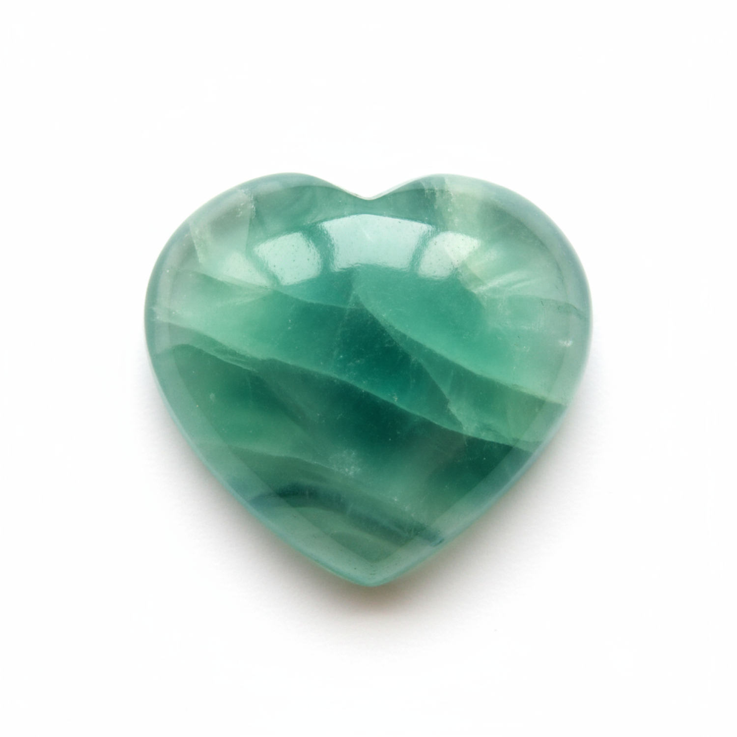 Green Fluorite 1PC Small 8x8 MM Heart Cabochon Green High-Quality semi Precious Loose Gems Immagine principale del prodotto