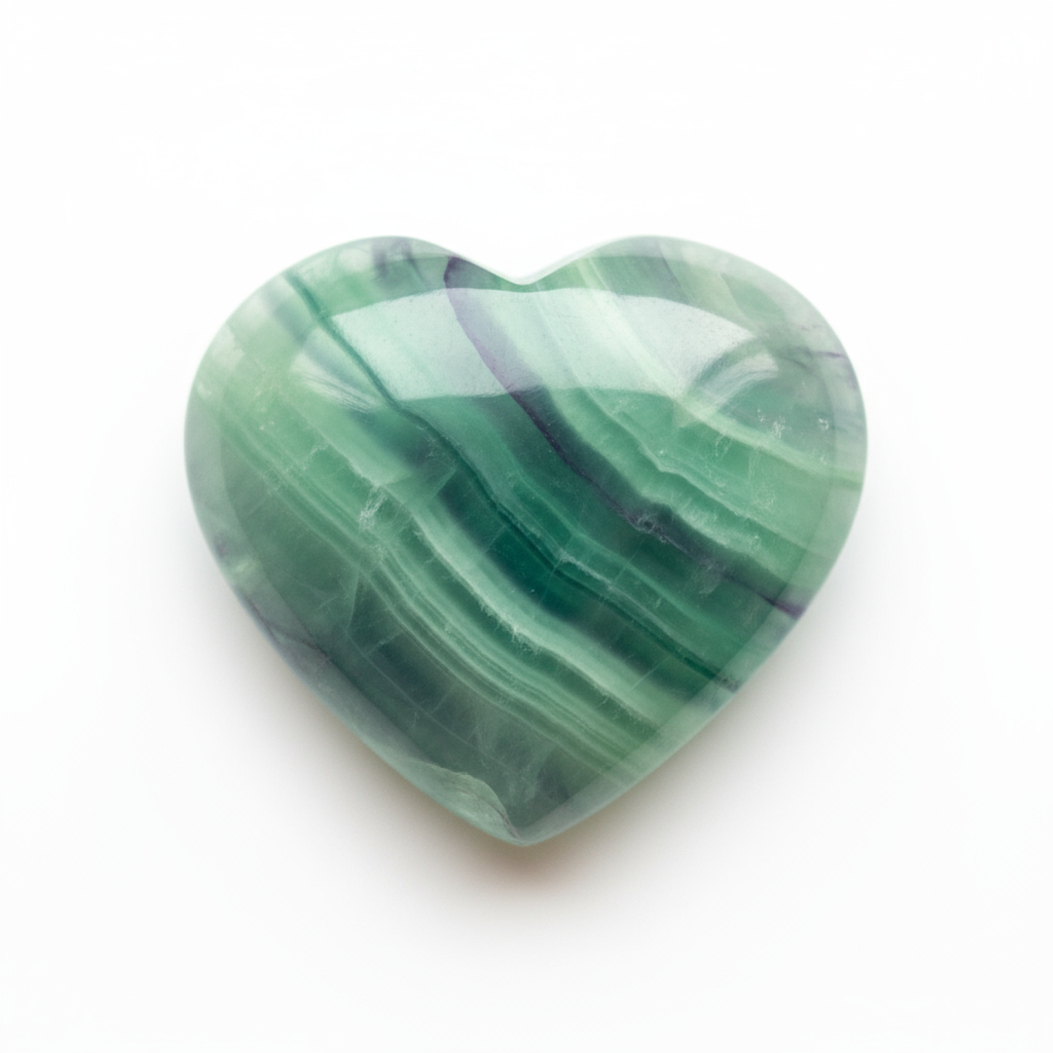 Green Fluorite 1PC Small 8x8 MM Heart Cabochon Green High-Quality semi Precious Loose Gems Immagine secondaria del prodotto