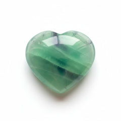 Green Fluorite 1PC Medium 9x9 MM Heart Cabochon Green Natural semi Precious Loose Gemstone