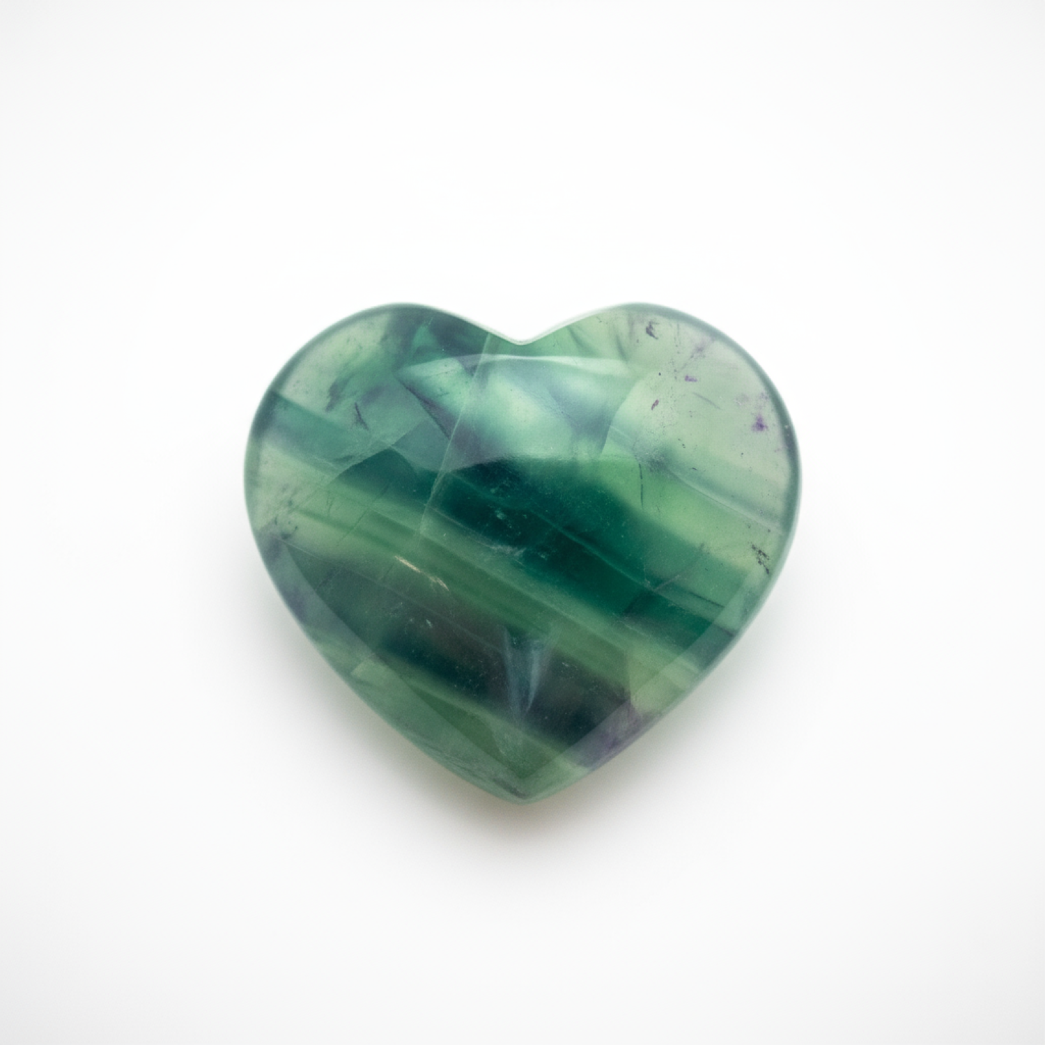 Green Fluorite 1PC Medium 9x9 MM Heart Cabochon Green Natural semi Precious Loose Gemstone Imagen secundaria del producto