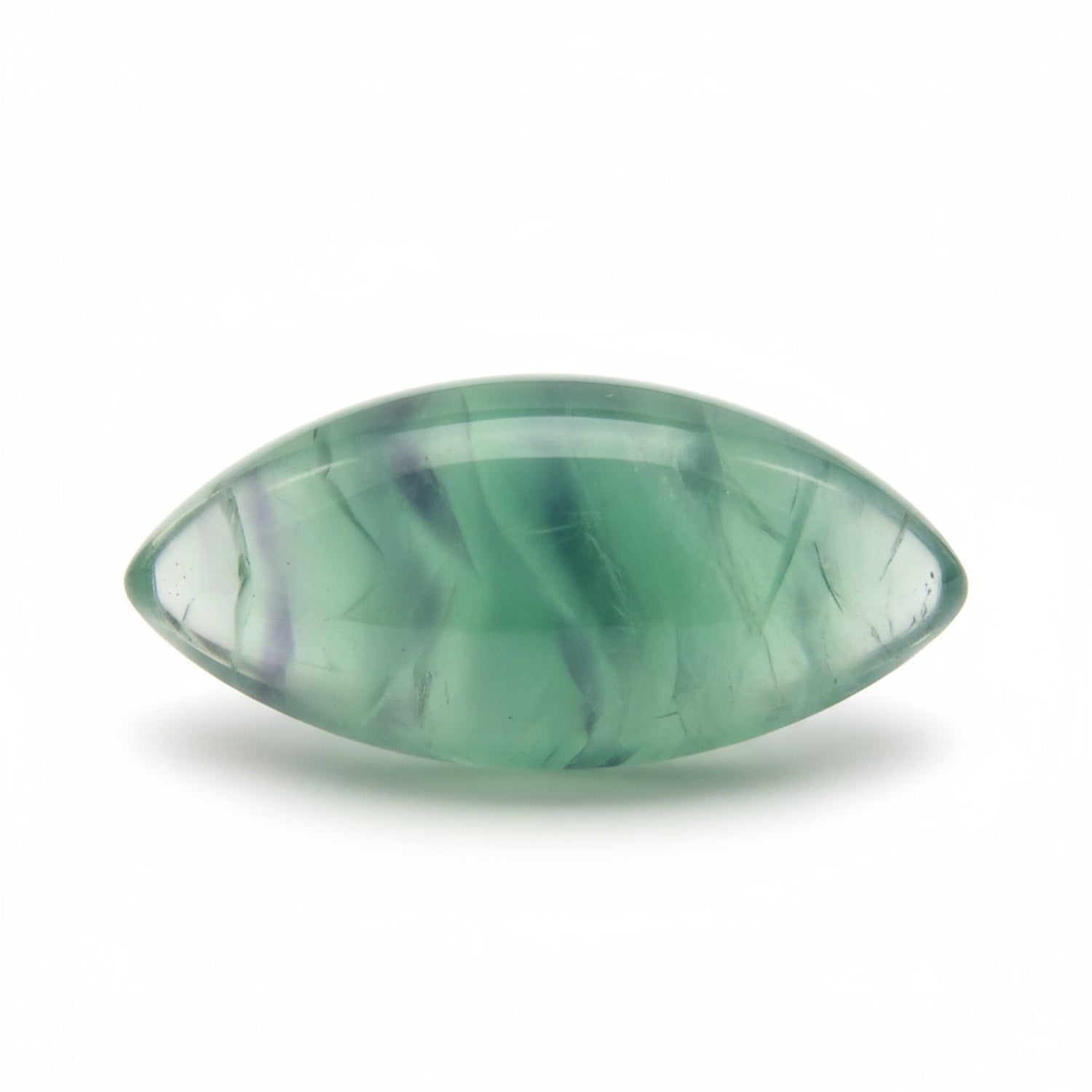 Green Fluorite 1PC Small 6x12 MM Marquise  Cabochon Green Luster semi Precious Loose Gems