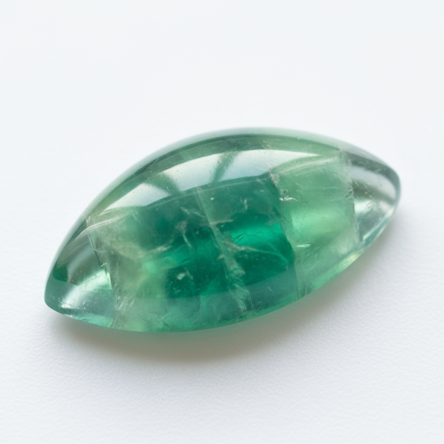 Green Fluorite 1PC Medium 7x14 MM Marquise  Cabochon Green Lustrous semi Precious Loose Gemstone Imagen secundaria del producto