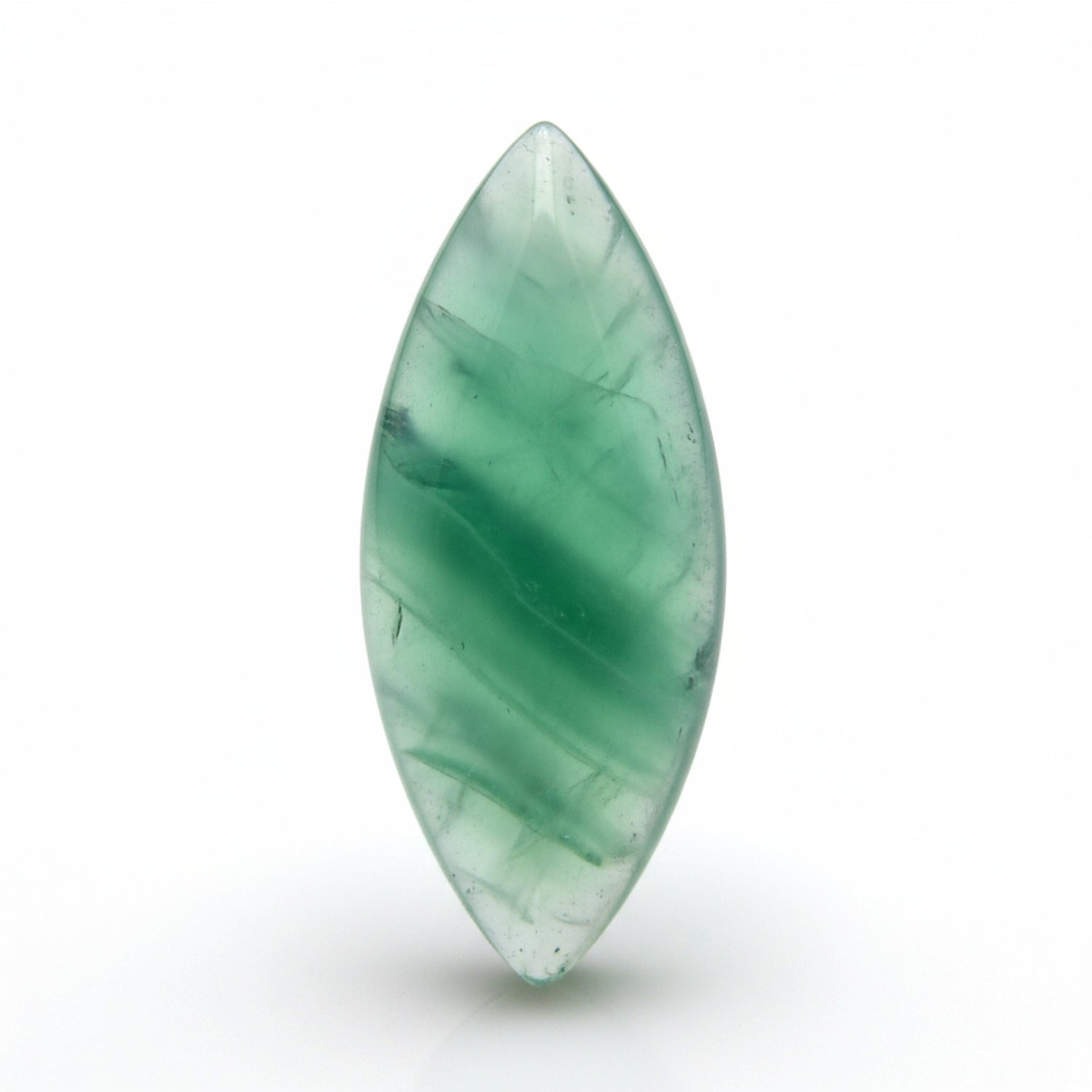 Green Fluorite 1PC Large 8x16 MM Marquise  Cabochon Green Shine semi Precious Loose Gemstones