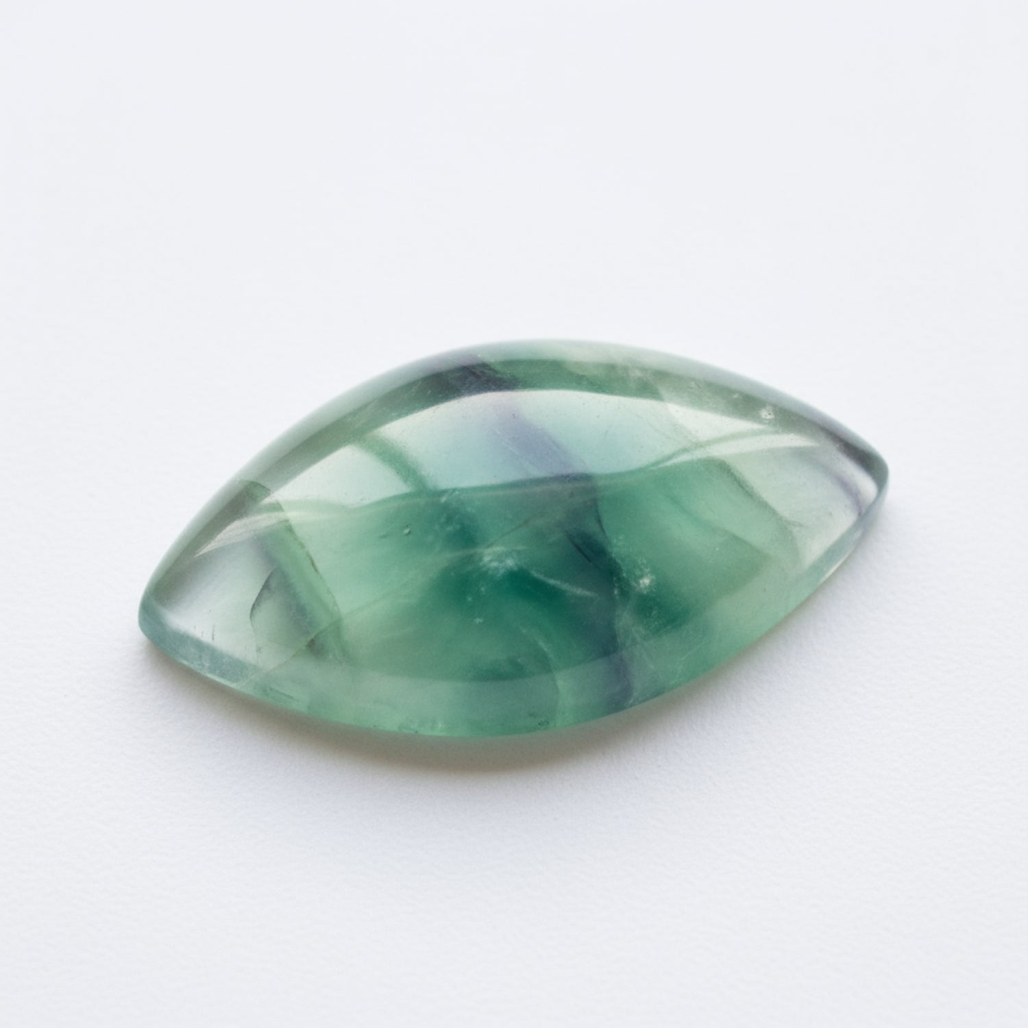 Green Fluorite 1PC Large 8x16 MM Marquise  Cabochon Green Shine semi Precious Loose Gemstones