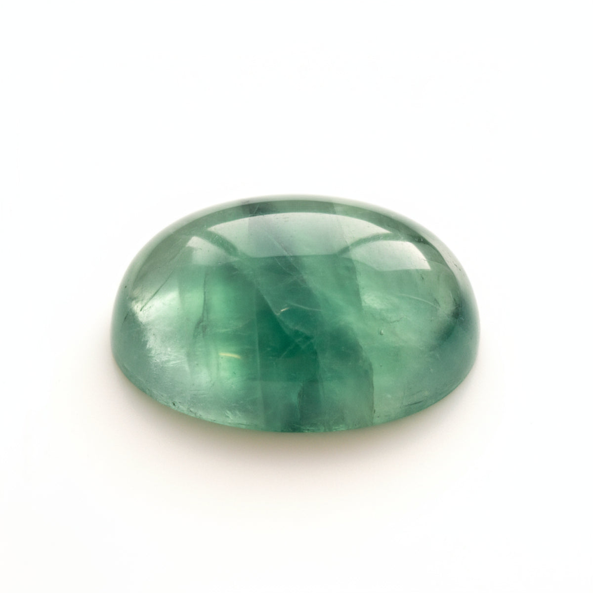 Green Fluorite 1PC Small 6x9 MM Oval Cabochon Green Superior semi Precious Loose Gemstone