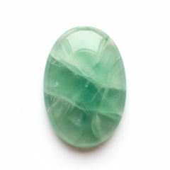 Green Fluorite 1PC Medium 8x10 MM Oval Cabochon Green Brilliant semi Precious Precious Gemstone