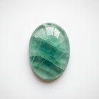 Green Fluorite 1PC Medium 8x10 MM Oval Cabochon Green Brilliant semi Precious Precious Gemstone