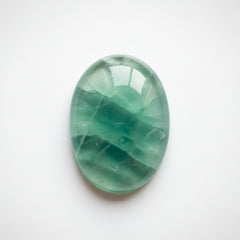 Green Fluorite 1PC Medium 8x10 MM Oval Cabochon Green Brilliant semi Precious Precious Gemstone