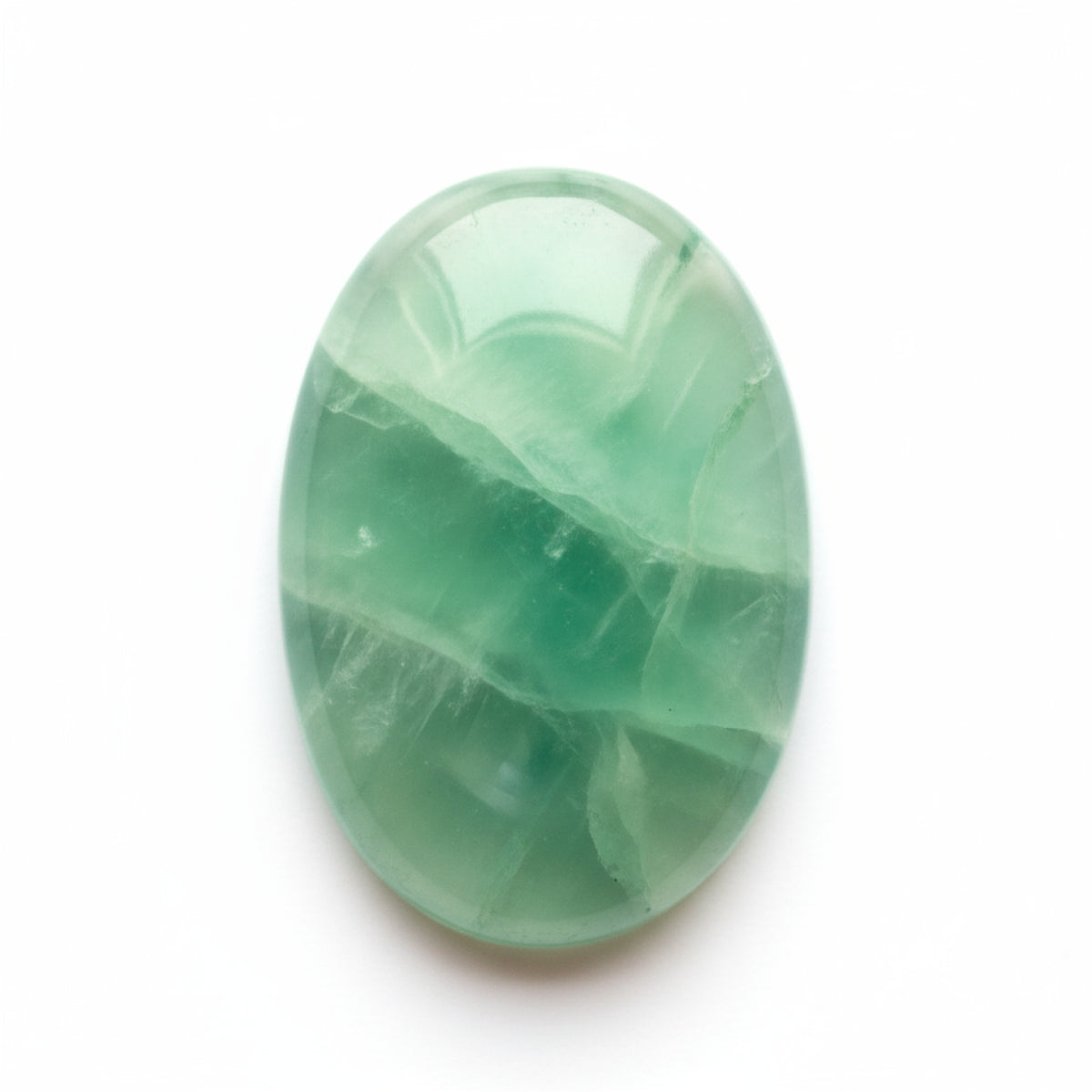Green Fluorite 1PC Large 9x11 MM Oval Cabochon Green Sparkling semi Precious Gems