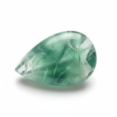 Green Fluorite 1PC Medium 7x10 MM Pear Cabochon Green Luster semi Precious Loose Gemstones