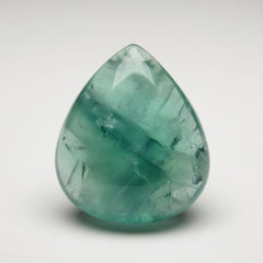 Green Fluorite 1PC Medium 7x10 MM Pear Cabochon Green Luster semi Precious Loose Gemstones