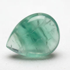 Green Fluorite 1PC Large 9x11 MM Pear Cabochon Green Shine semi Precious Precious Gemstone