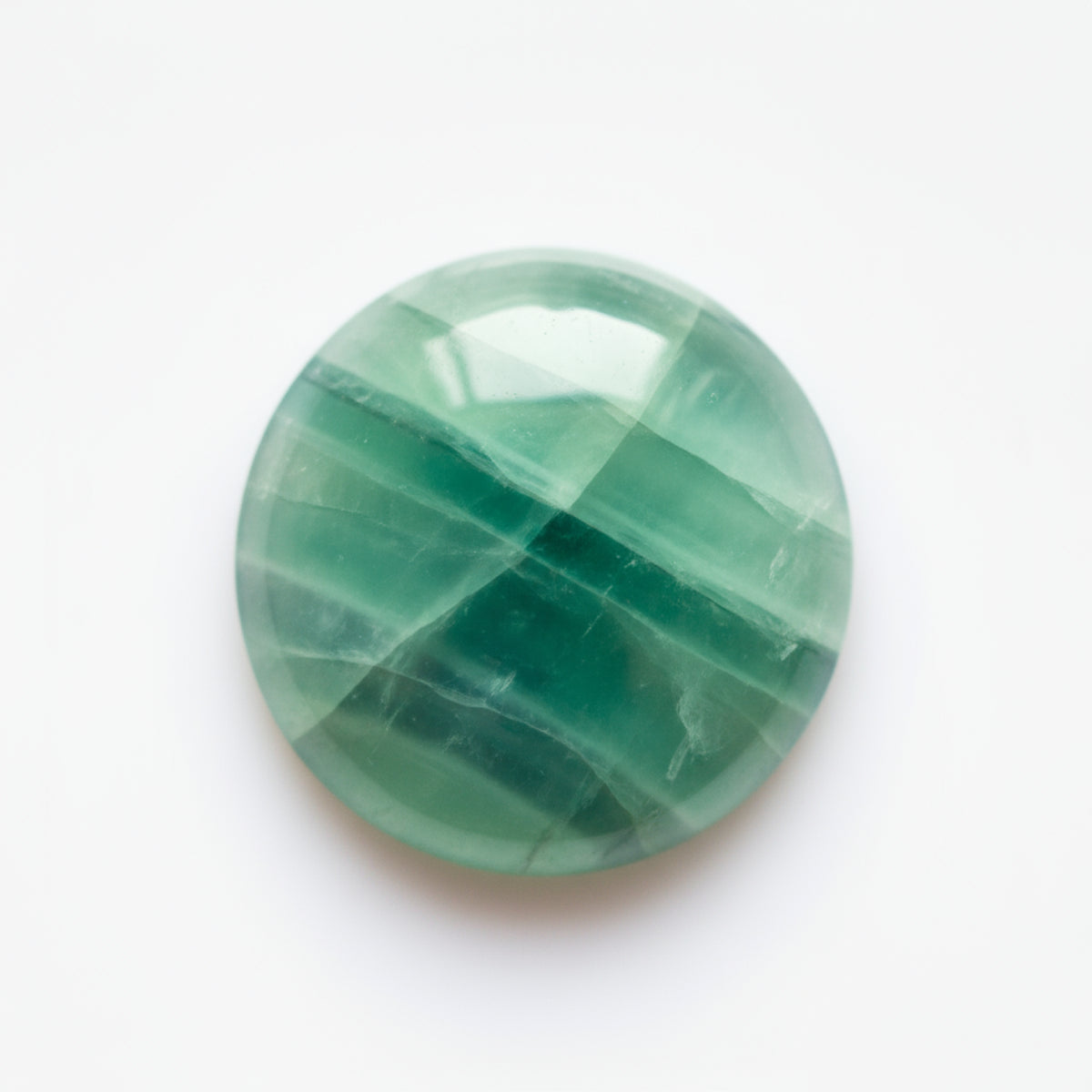 Green Fluorite 1PC Small 8x8 MM Round Cabochon Green Fine semi Precious Gems