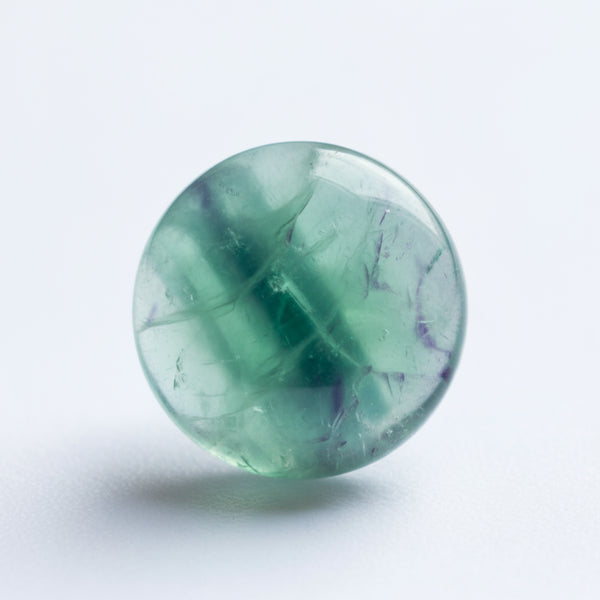 Green Fluorite 1PC Small 8x8 MM Round Cabochon Green Fine semi Precious Gems