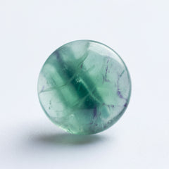 Green Fluorite 1PC Small 8x8 MM Round Cabochon Green Fine semi Precious Gems