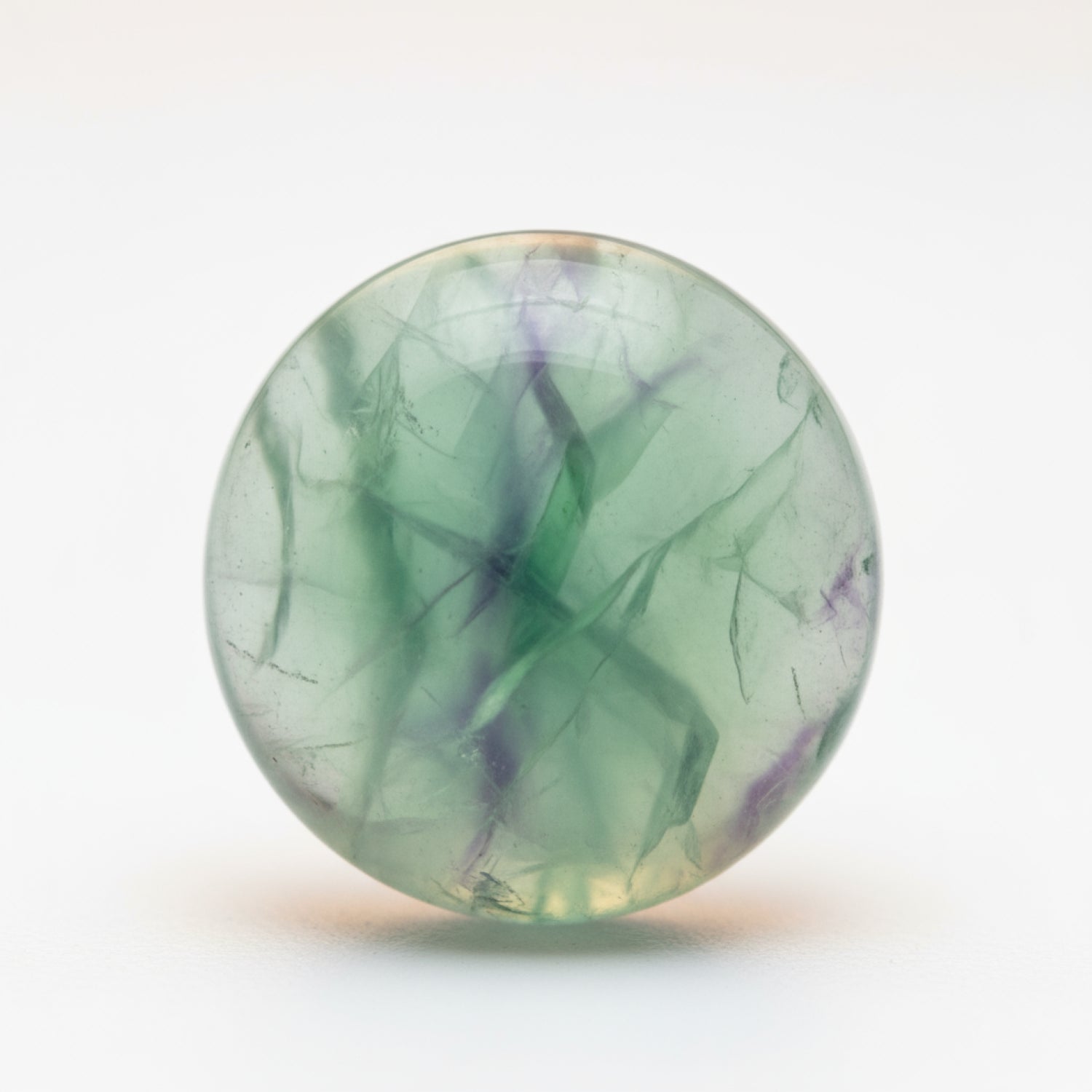 Green Fluorite 1PC Medium 9x9 MM Round Cabochon Green High-Quality semi Precious Loose Gems