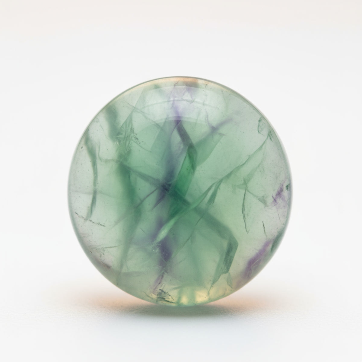 Green Fluorite 1PC Medium 9x9 MM Round Cabochon Green High-Quality semi Precious Loose Gems