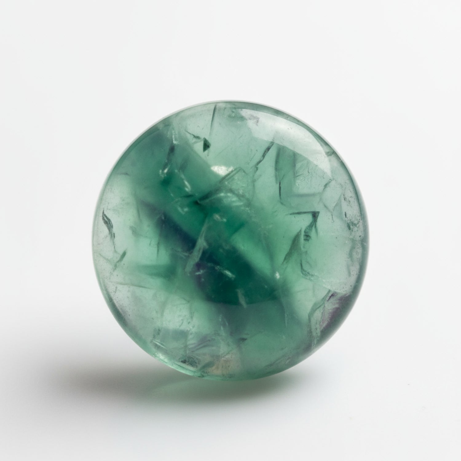 Green Fluorite 1PC Medium 9x9 MM Round Cabochon Green High-Quality semi Precious Loose Gems