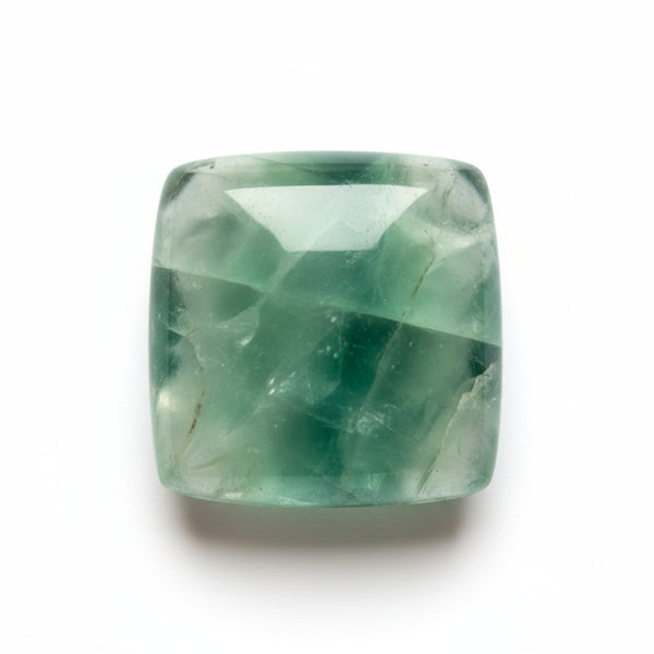 Green Fluorite 1PC Medium 9x9 MM Square Cabochon Green Lustrous semi Precious Gems