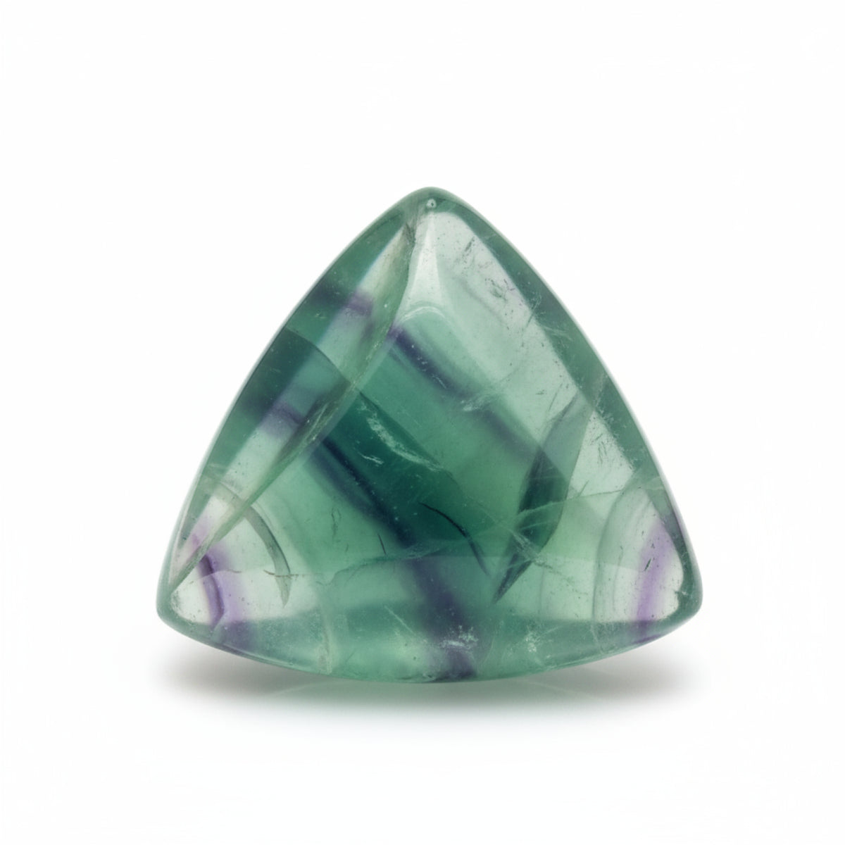 Green Fluorite 1PC Small 7x7 MM Triangle Cabochon Green Pure semi Precious Loose Gems