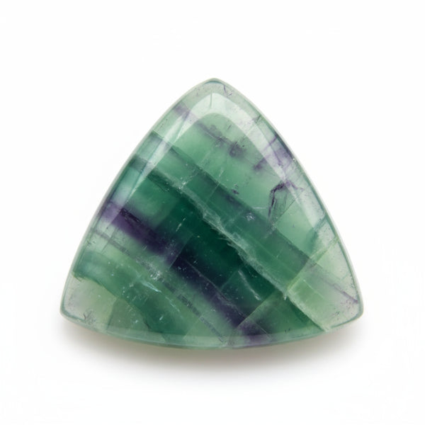 Green Fluorite 1PC Small 7x7 MM Triangle Cabochon Green Pure semi Precious Loose Gems