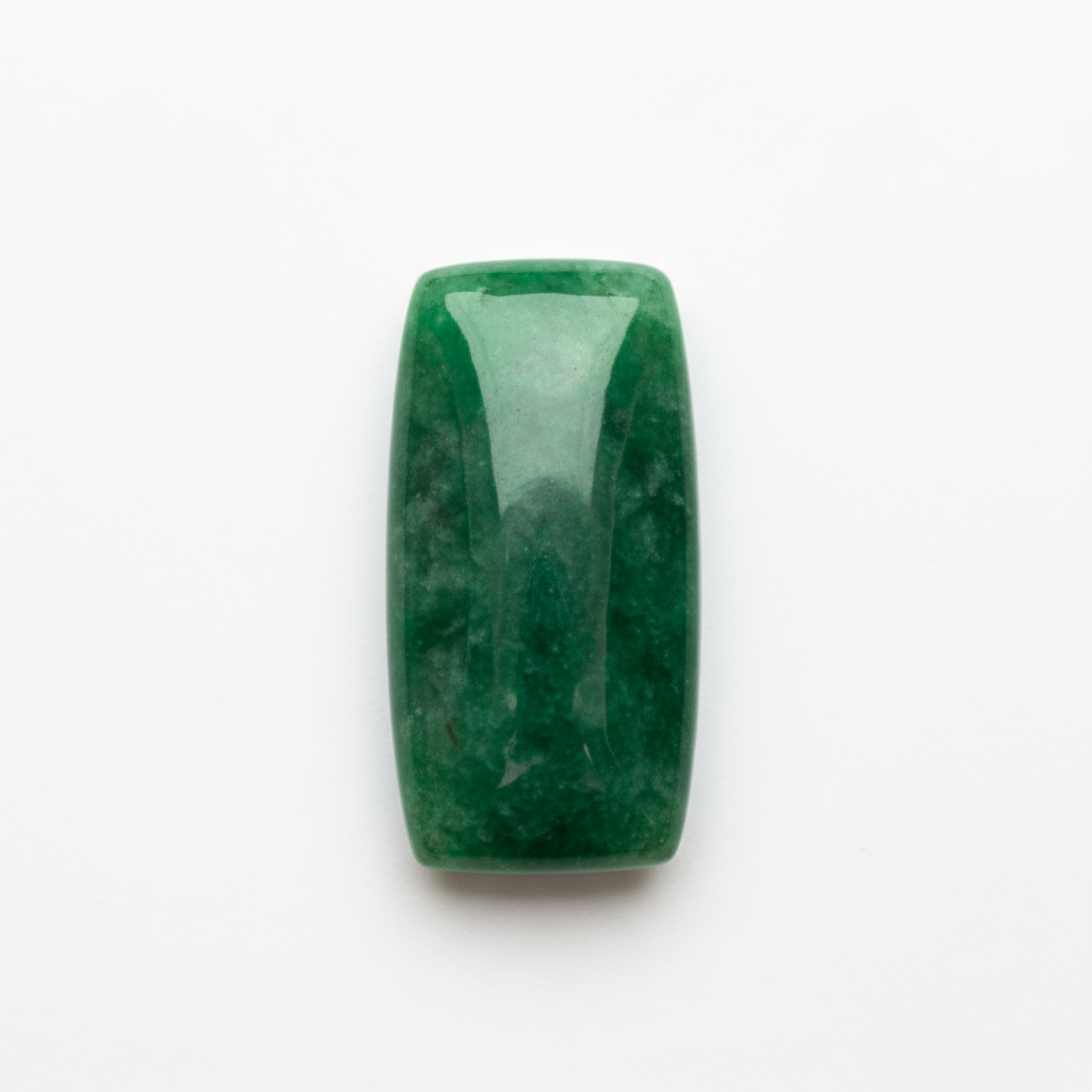 Green Jade 1PC Small 5x10 MM Baguette Cabochon Green Splendid semi Precious Semi Precious Gemstone Immagine secondaria del prodotto