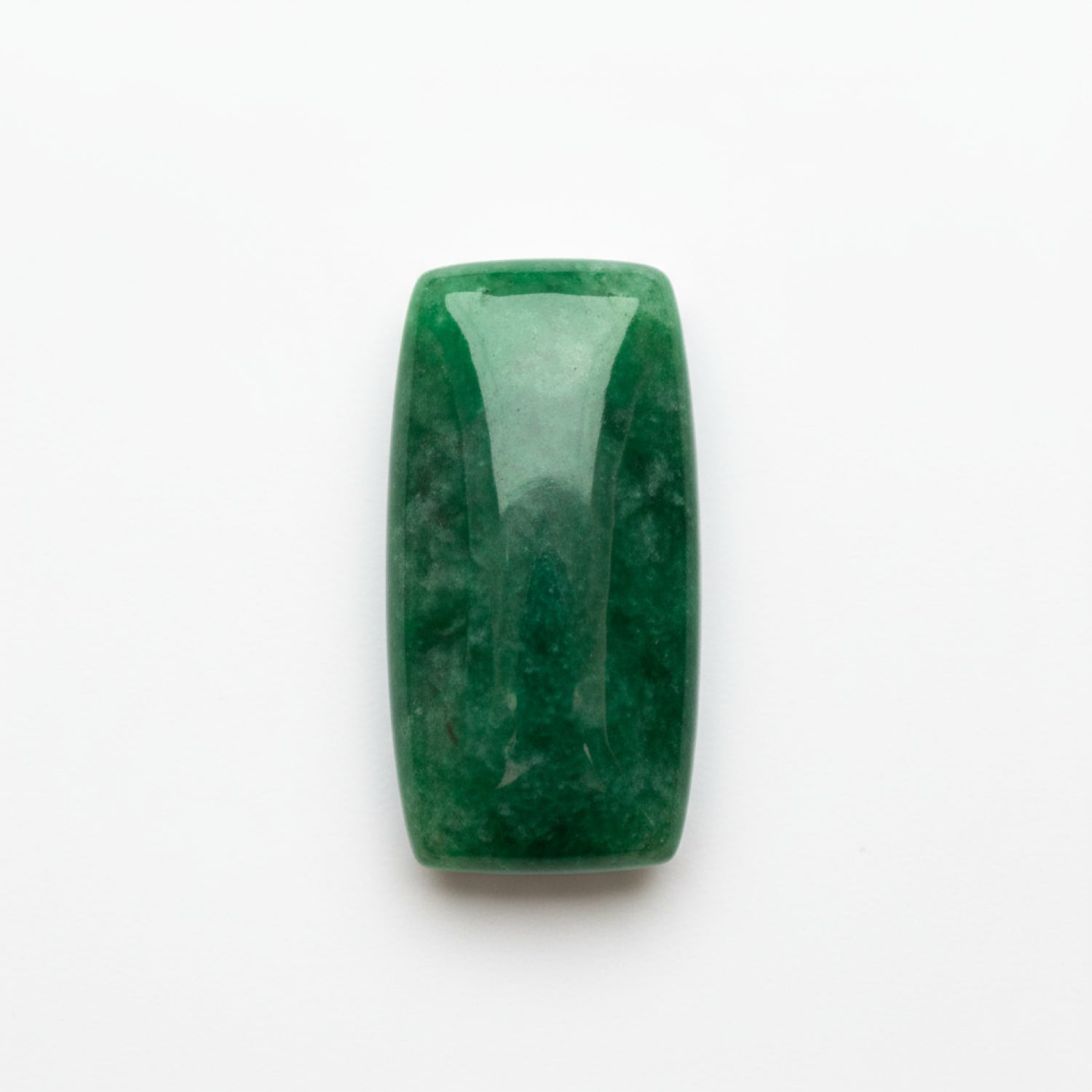 Green Jade 1PC Small 5x10 MM Baguette Cabochon Green Splendid semi Precious Semi Precious Gemstone