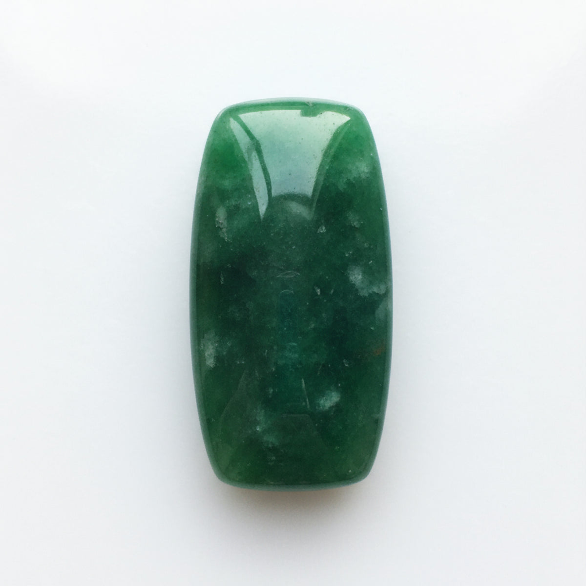 Green Jade 1PC Small 6x12 MM Baguette Cabochon Green Luster semi Precious Precious Gemstone