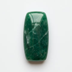 Green Jade 1PC Medium 7x14 MM Baguette Cabochon Green Lustrous semi Precious Gems