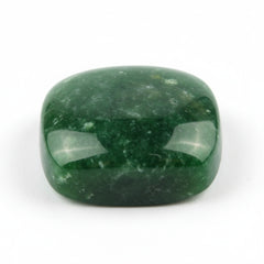 Green Jade 1PC Large 10x10 MM Cushion Cabochon Green Shine semi Precious Loose Gems
