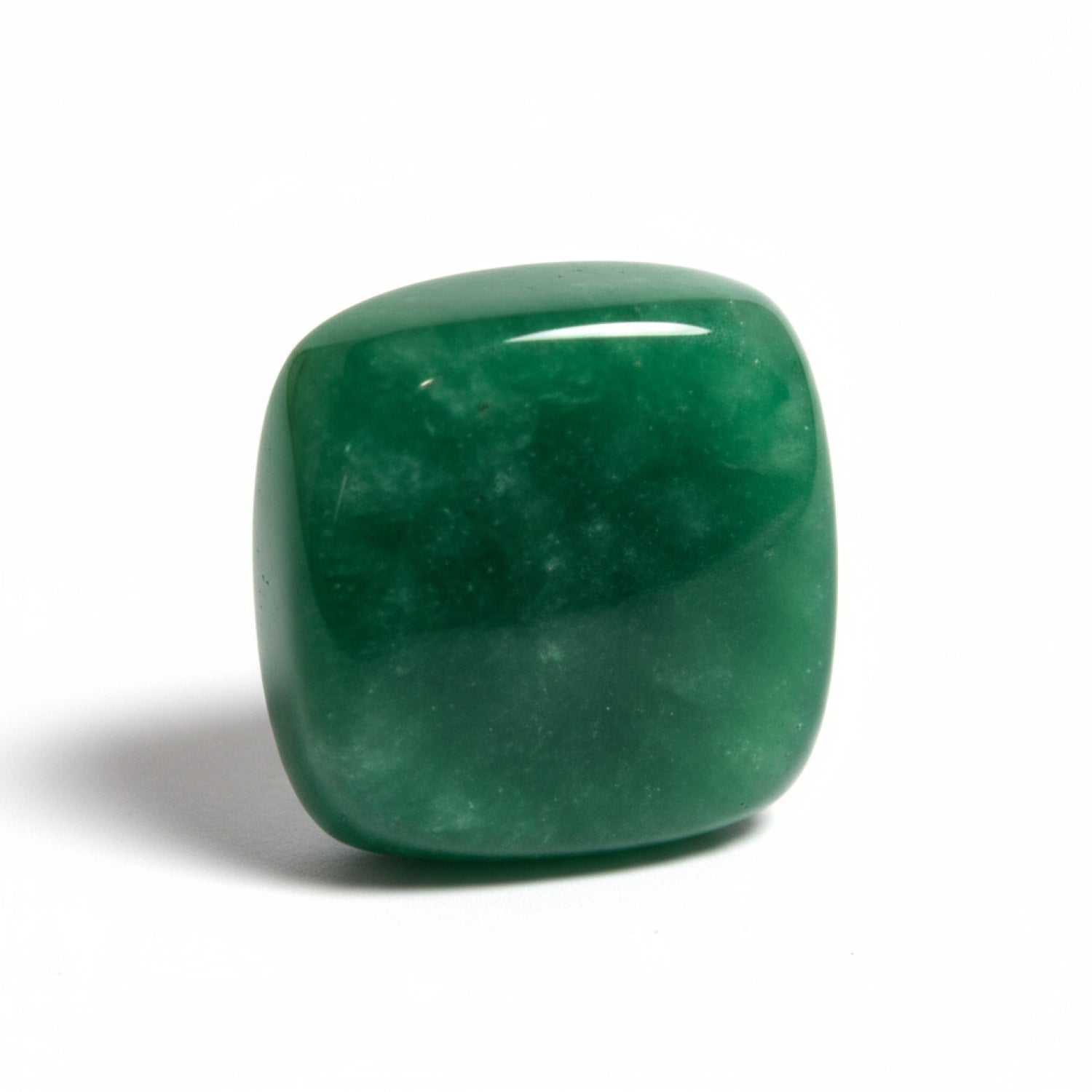 Green Jade 1PC Small 7x7 MM Cushion Cabochon Green Splendid semi Precious Semi Precious Gemstone