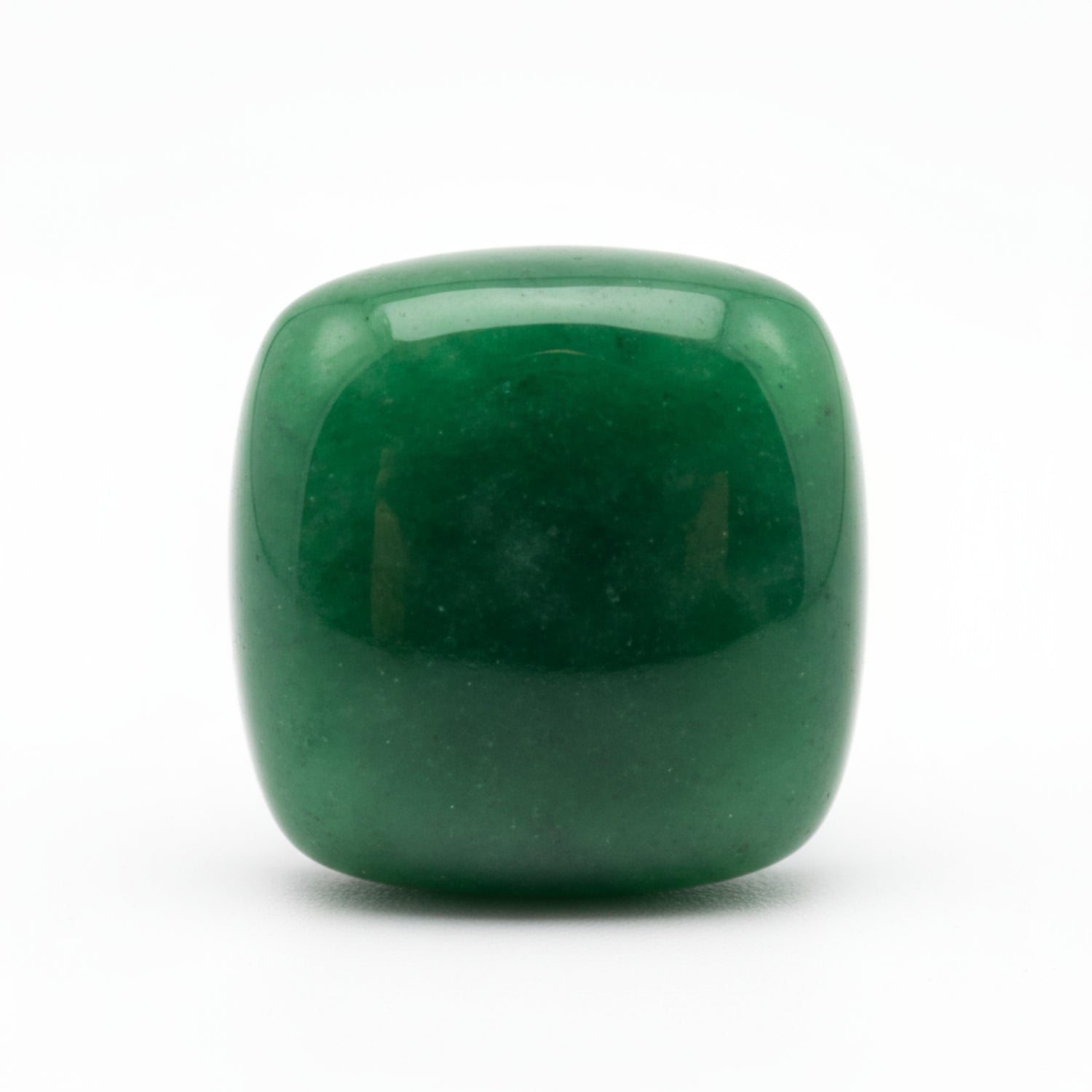 Green Jade 1PC Small 8x8 MM Cushion Cabochon Green Luster semi Precious Precious Gemstone