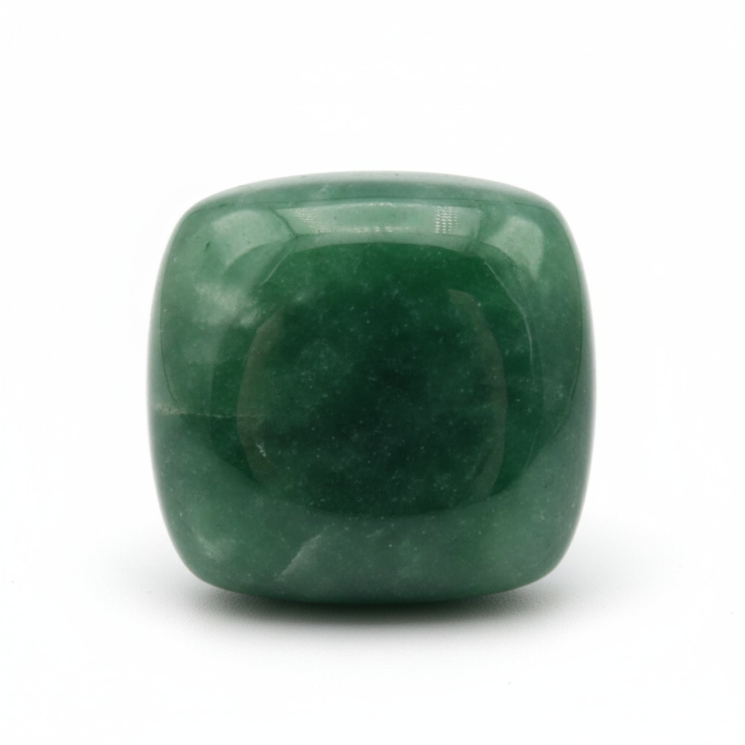 Green Jade 1PC Medium 9x9 MM Cushion Cabochon Green Lustrous semi Precious Gems
