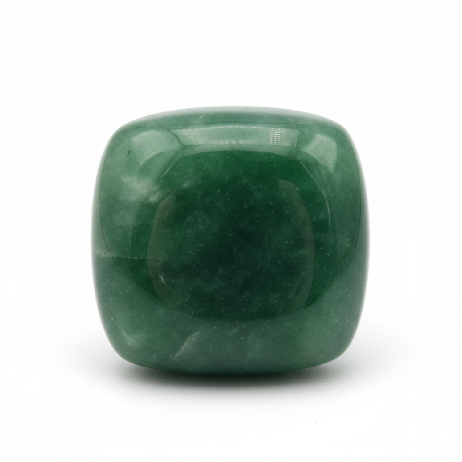 Green Jade 1PC Medium 9x9 MM Cushion Cabochon Green Lustrous semi Precious Gems Главное изображение товара