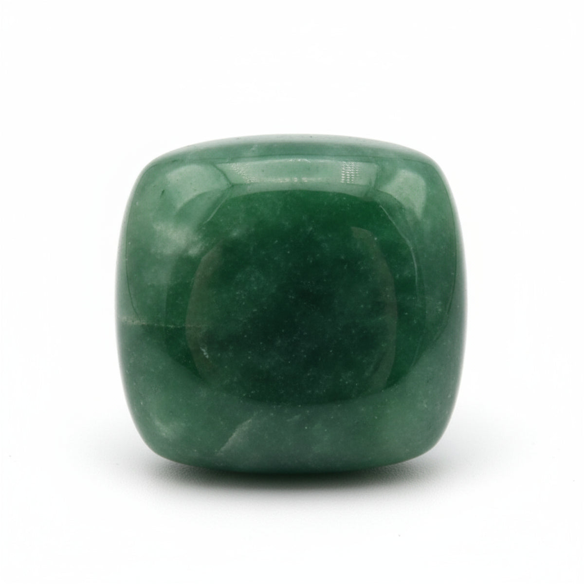 Green Jade 1PC Medium 9x9 MM Cushion Cabochon Green Lustrous semi Precious Gems