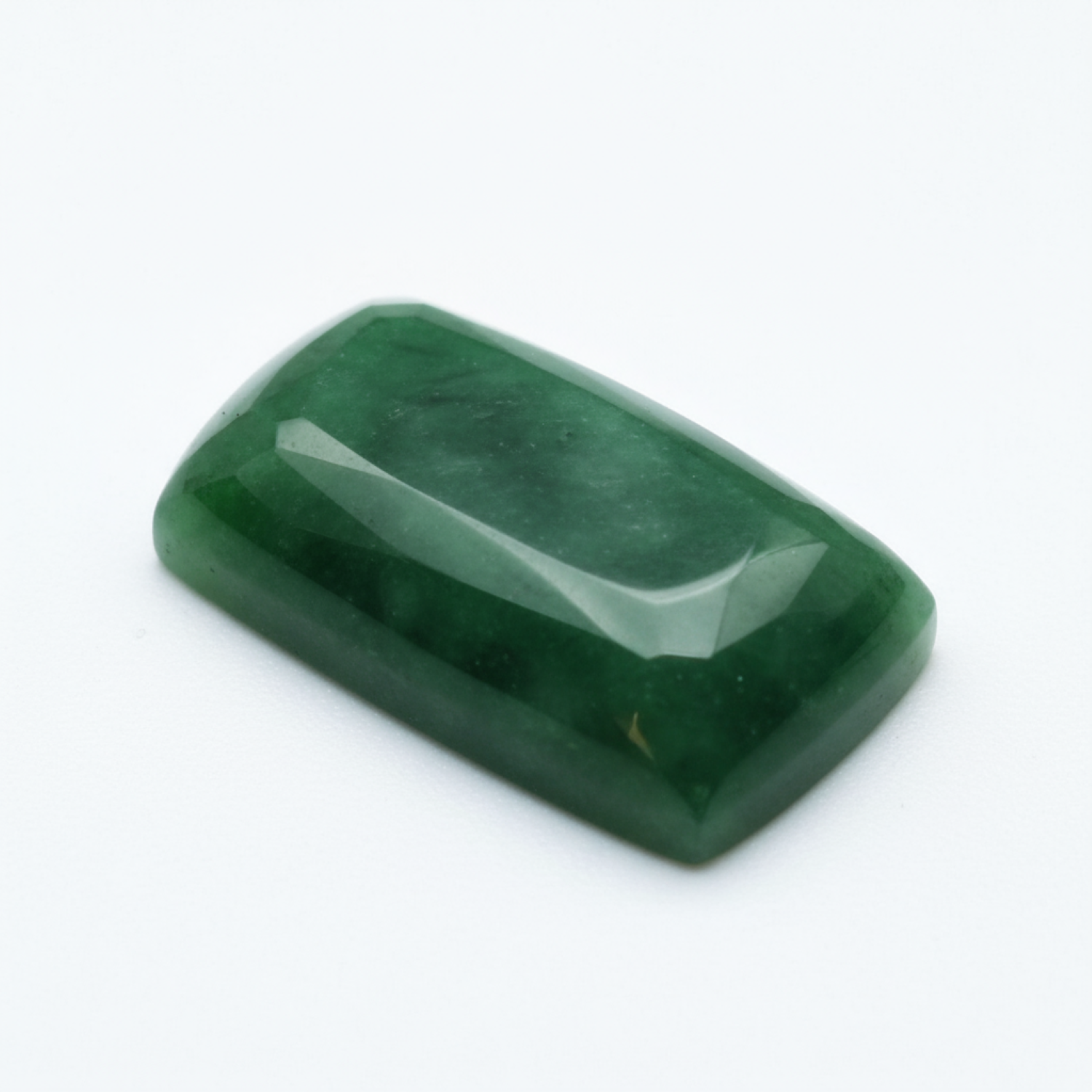 Green Jade 1PC Small 6x8 MM Emerald Cabochon Green Superior semi Precious Semi Precious Gemstone Immagine secondaria del prodotto