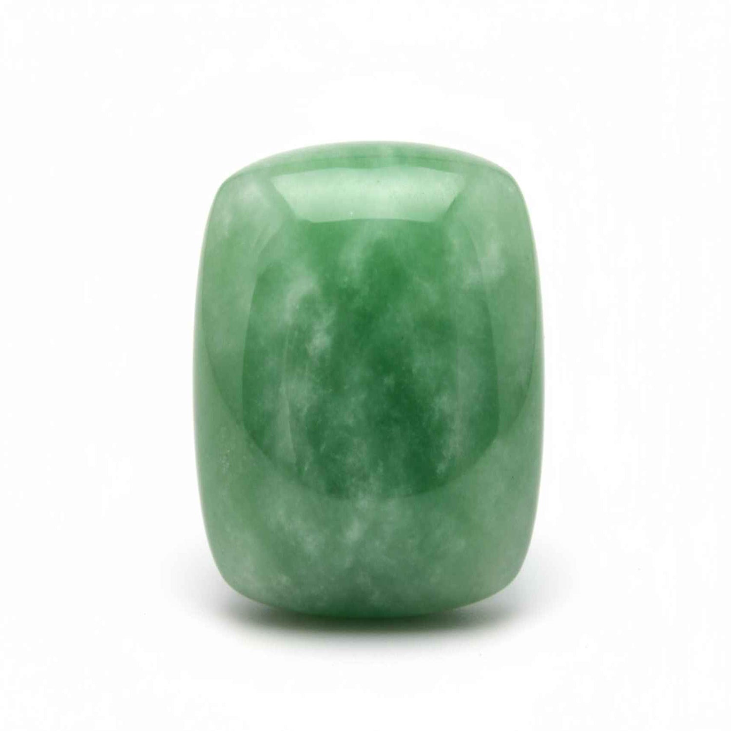 Green Jade 1PC Small 6x9 MM Emerald Cabochon Green Pure semi Precious Precious Gemstone Sekundär produktbild