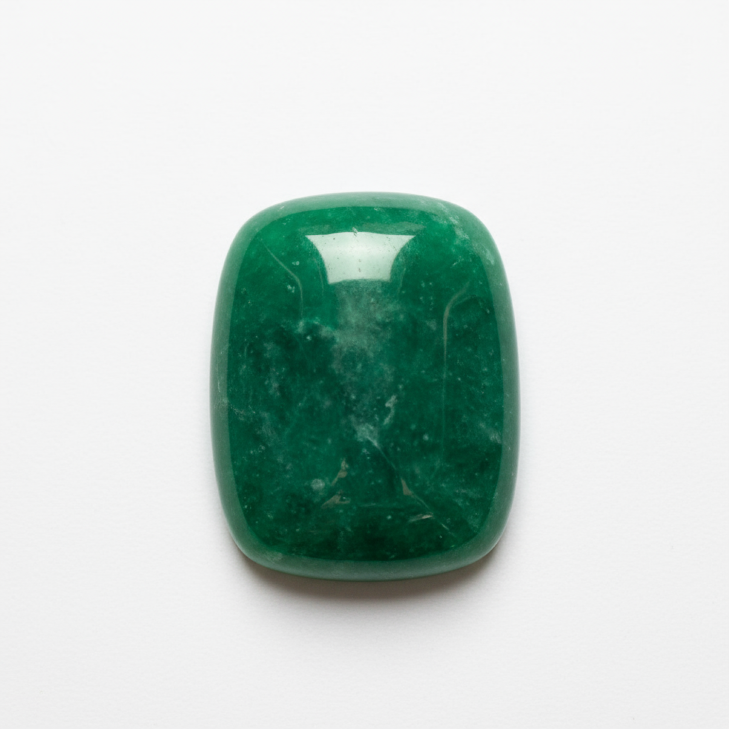 Green Jade 1PC Medium 7x10 MM Emerald Cabochon Green Brilliant semi Precious Loose Gems Immagine principale del prodotto
